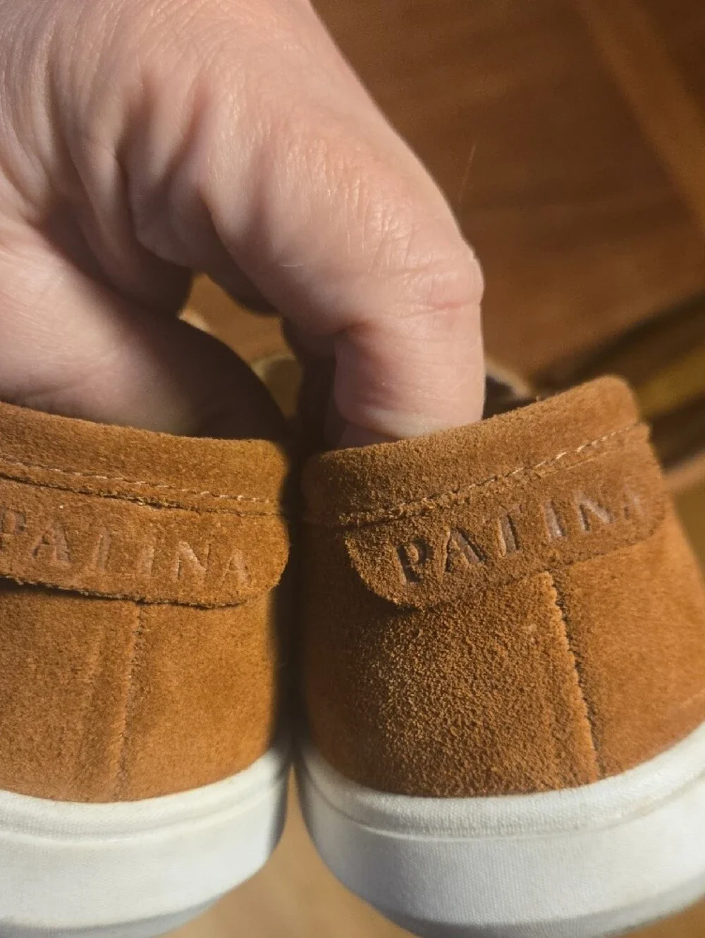 Women's Suede  Loafers in Rust Tan Size 9